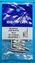 Bemfixa Escapula Zincad com Bucha 3,3x42 06mm 3un