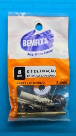 Bemfixa Kit Louca Sanitaria Latonado 8mm 2un