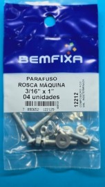 Bemfixa Parafuso Maq Fenda Red P a 3/16x1 4un