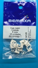 Bemfixa Fixa-cabo Coaxial 8mm Br 10un