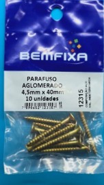 Bemfixa Parafuso Madeira Philips Cch 4,5x40 10un