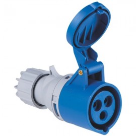 Tomada de Acoplamento 2p+t 16a 220-250v Azul