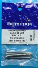 Bemfixa Parafuso Caixa Luz Fenda 9/64x2 5un