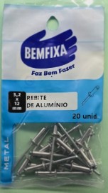 Bemfixa Rebite Aluminio 3,2x12mm 20un