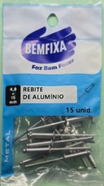 Bemfixa Rebite Aluminio 4,0x15mm 15un