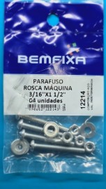 Bemfixa Parafuso Maq Fenda Red P a 3/16x1.1/2 4un
