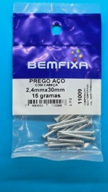 Bemfixa Prego Aco com Cabeca 2,4x30 15gramas
