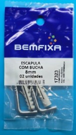 Bemfixa Escapula Zincad com Bucha 4,4x55 08mm 2un